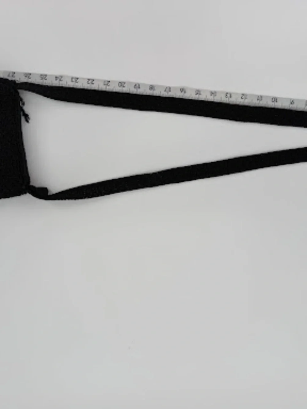 Vintage Liz Claiborne Black Crochet Knit Crossbody Bag Blue Lining